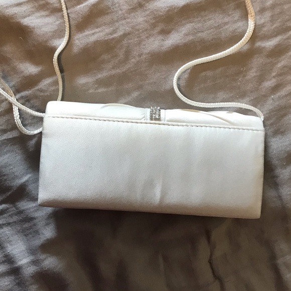 White Studded Clutch/Crossbody - Picture 5 of 5